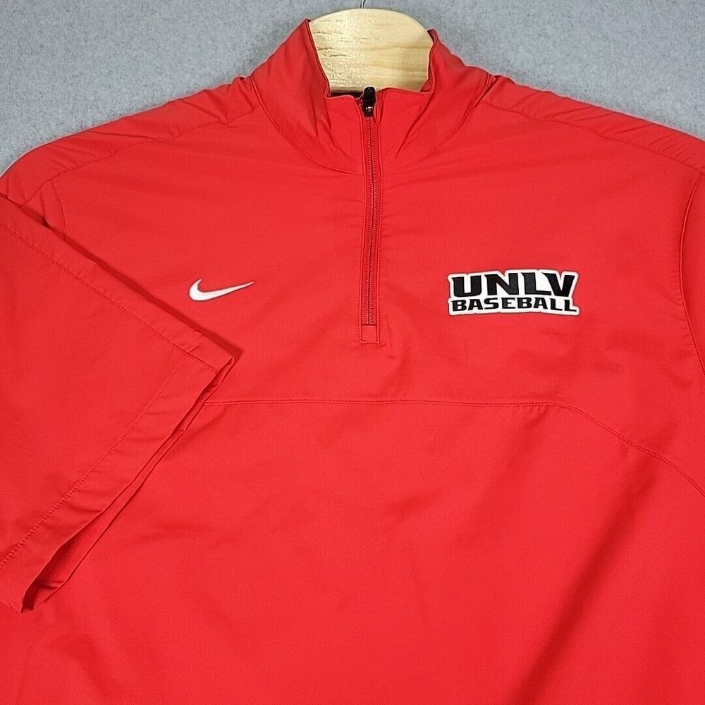 Nike Red UNLV Baseball Windbreaker Pullover